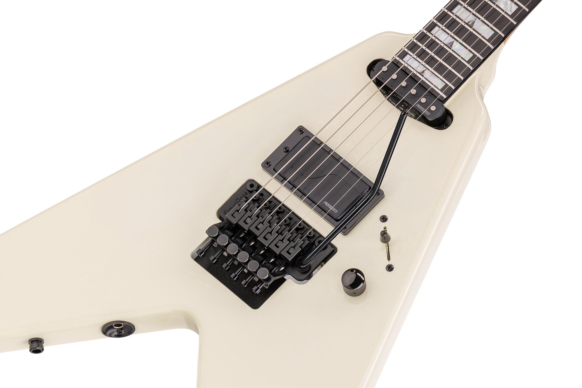 Artist Line Shark Series WH-1, w/ Floyd Rose - Solid Creme White High Polish